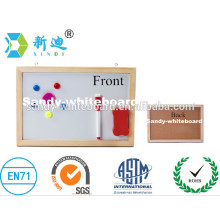 De madera de un marco pizarra zhejiang fábrica sandy-whiteboard